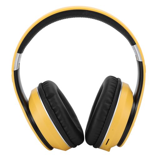 Non Communiqué Jaune Casque Bluetooth Sans Fil Stéréo Pliable - Image 1
