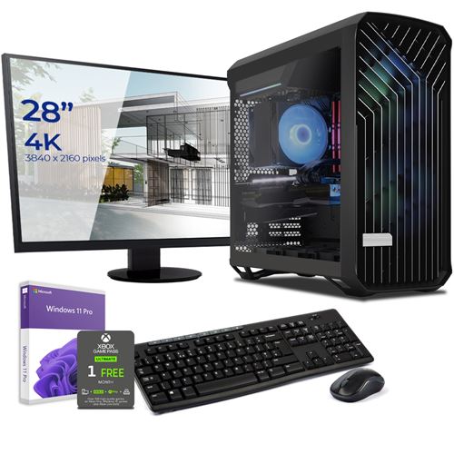 Pack PC Professionnel Watercooling, AMD Threadripper 3970X, Quadro RTX 5000, 128 Go RAM, 1To SSD 970 Evo, 4To HDD, écran 28 4K, c/s et Win 10 Pro