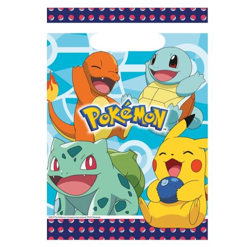 8 sacs à cadeaux pokemon - 9904824 AMSCAN