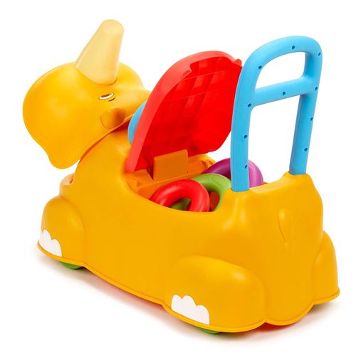Little Tikes – Scoot Around Animals – Rhino – Porteur + 3 Anneaux