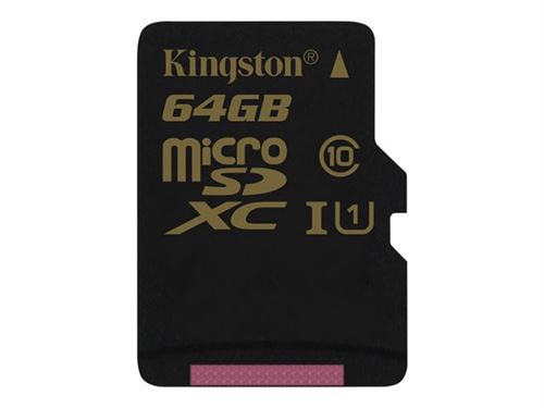 Kingston - carte mémoire flash - 64 Go - microSDXC UHS-I