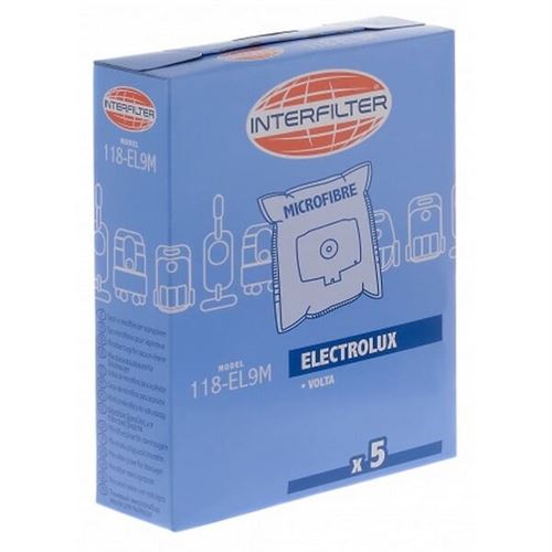 Sacs aspirateur par 5 microfibre pour Aspirateur Electrolux