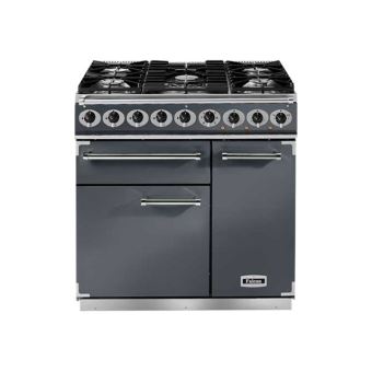 Falcon 900 Deluxe - Cuisinière (four à deux étages) - pose libre - largeur : 90 cm - profondeur : 60 cm - hauteur : 91.2 cm - classe A - ardoise