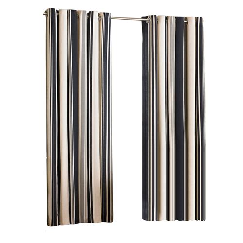 Riva Home Broadway - Ensemble de rideaux à œillets (168 x 183cm) (Noir) - UTRV221
