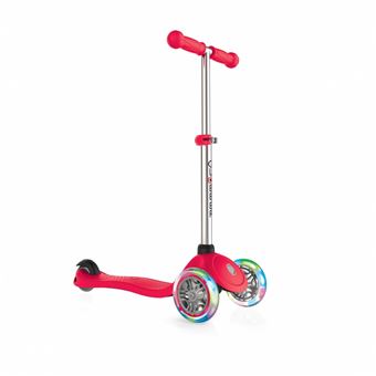 Globber - Primo Foldable Plus Lights - Trottinette 3 Roues Pour Les Enfants De 3 à 9 Ans, Rose