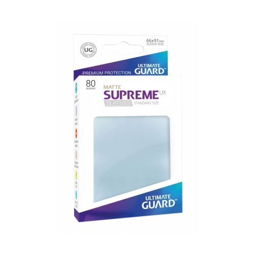 Ultimate Guard - 80 pochettes Supreme UX Sleeves taille standard Transparent Mat