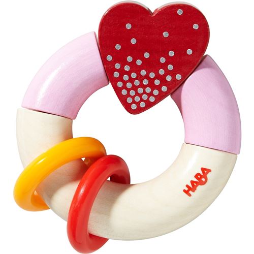 Haba hochet coeur 8 cm