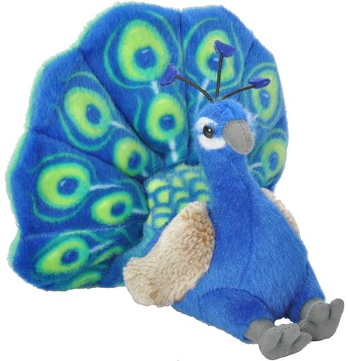 Wild Republic Peacock Plush, Stuffed Animal, Plush Toy, Gifts for Kids, Cuddlekins 8 Inches