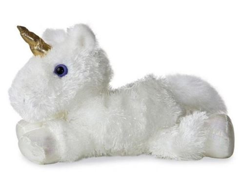 Aurora peluche en corne Mini Flopsie blanc 20,5 cm