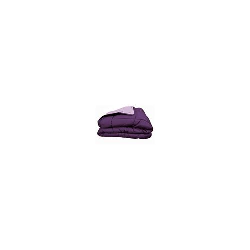 Couette Microfibre 400g/m&sup2; CALGARY Prune & Parme 240x260cm