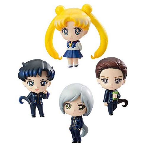 Megahouse Sailor Moon Petit Chara Ensemble De Trois Lumières Figurines