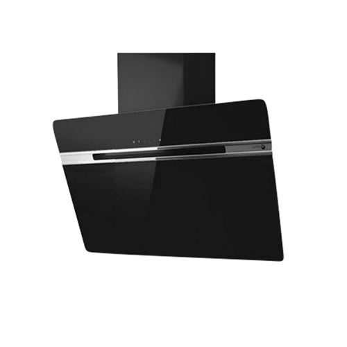 Turboair Thunder - Hotte - hotte décorative - largeur : 59.8 cm - extraction et recirculation (avec kit de recirculation supplémentaire) - verre noir