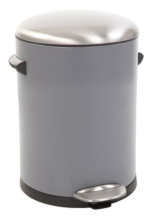 Poubelle belle deluxe step bin 5l gris, eko