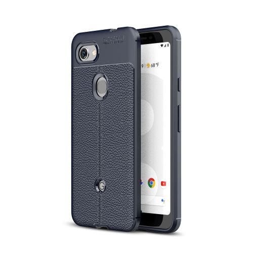 Coque en TPU moelleux bleu foncé pour votre Google Pixel 3 Lite