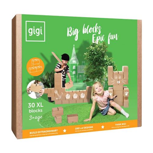 gigi bloks blocs construction geant xl 30 pieces