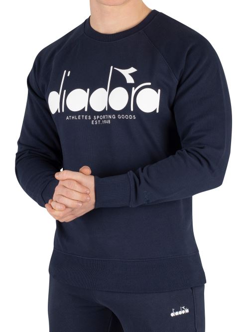 Diadora Homme Sweat-shirt graphique, Bleu