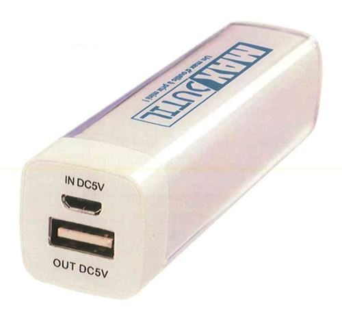 Batterie de secours MAXOUTIL - 2200mAh Entrée mini USB/Sortie USB avec cable USB - Compatible tout smartphone