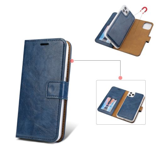 Etui en PU Cheval fou bleu pour votre Apple iPhone 11 Pro Max 6.5 pouces