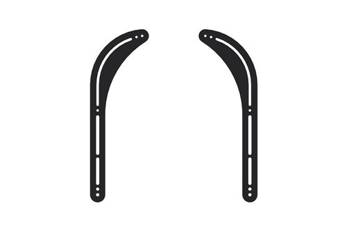 Inotek SBS102 Support universel pour barre de son Noir