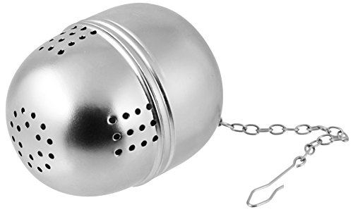 Fackelmann 49128 boule à thé avec chaîne acier inoxydable argent 45 x 55 cm