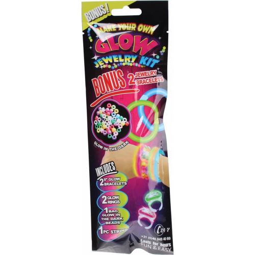 Stick lumineux bracelet fluo perle glow carnaval fête mod 7