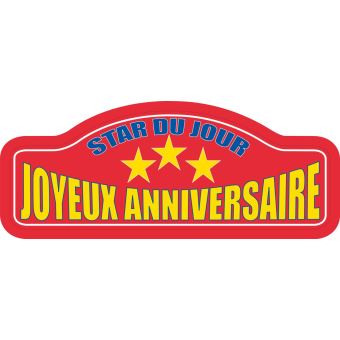 Plaque Rallye Metal Avec Ventouses 11 X 30 Cm Joyeux Anniversaire Article De Fete Achat Prix Fnac Plaque Rallye Metal Avec Ventouses 11 X 30 Cm Joyeux Anniversaire Article De Fete Achat Prix Fnac