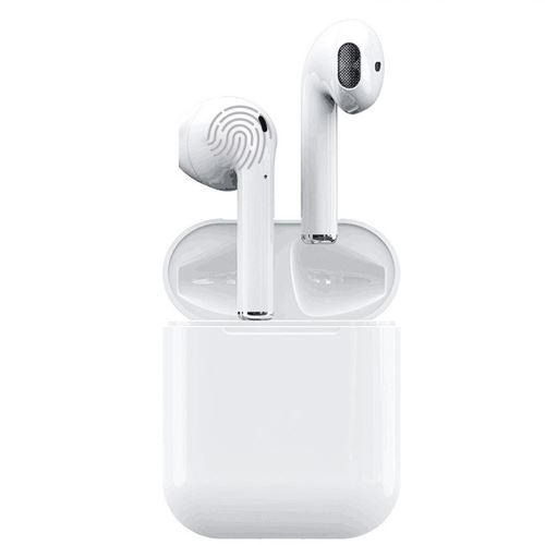 Ecouteurs Draadloze i60 TWS Mini oordopjes Bluetooth 5.0, compatibel met iOS en Android, Wit