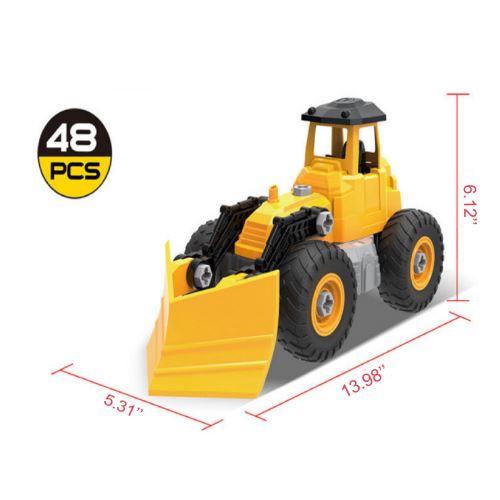 48pcs camion de construction auto-chargement mini véhicule d'ingénierie motoneige créatif