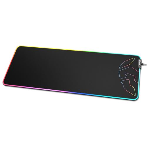 Tapis Gaming Krom Knout XL RGB USB Noir