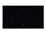 Smeg SE395ETB - Vitrocéramique - 5 plaques de cuisson - Niche - largeur : 85 cm - profondeur : 49 cm - noir bord incliné