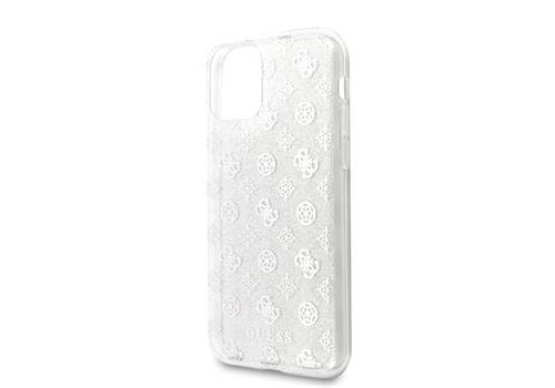 Coque pour Iphone 11 Pro Guess 4g Peony paillette argent