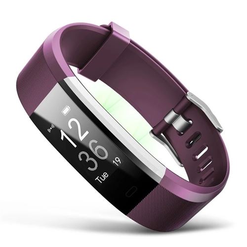 Montre Bracelet Intelligente Etanche pour Sports et Loisirs SF-115 PLUS (Noir)