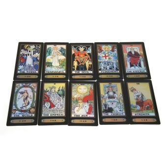 17€81 sur 78 cartes Cavalier, Cartes Vintage de Tarot Wind Future jeu de  cartes qui raconte avec une boîte colorée pour voyager - Accessoire poupée  - Achat & prix