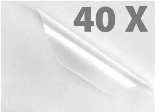 40 Pochettes de plastification - A4 / 80 Mic