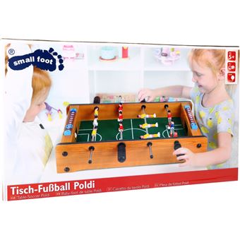 Jouet en bois enfant : mini baby-foot 2 joueurs à poser sur table