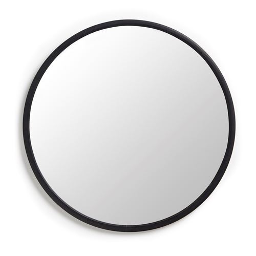 UMBRA Miroir mural mural rond 61cm contour en caoutchouc Noir