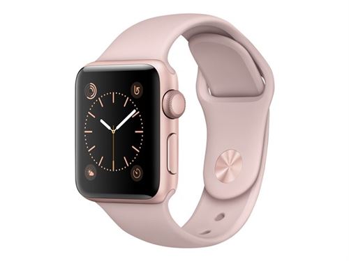 Apple Watch Series 38 mm Boîtier en Aluminium Or Rose avec