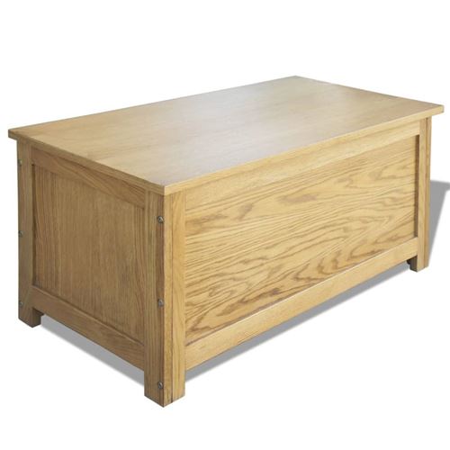 vidaXL Coffre de rangement Chêne 90 x 45 cm