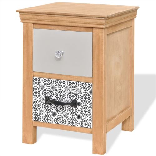 vidaXL Ladekast 34x34x46 cm massief hout