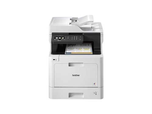 Brother MFC-L8690CDW - Imprimante multifonctions - couleur - laser - 215.9 x 355.6 mm (original) - A4/Legal (support) - jusqu'à 31 ppm (copie) - jusqu'à 31 ppm (impression) - 300 feuilles - 33.6 Kbits/s - USB 2.0, Gigabit LAN, Wi-Fi(n), hôte USB