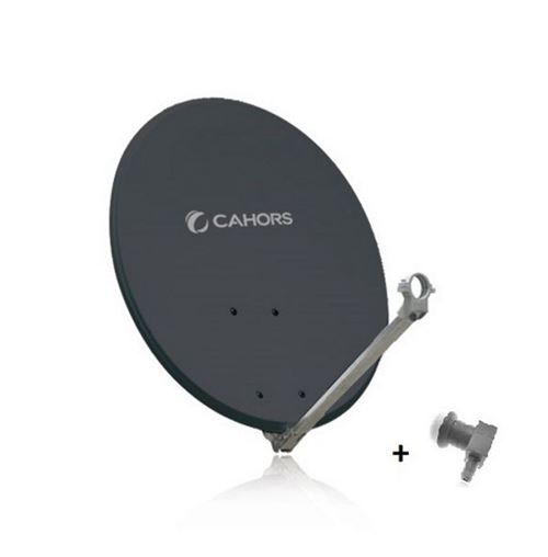 Visiosat Grise Antenne Parabolique Alu 65Cm + Lnb Cahors 141202R13 - Image 1