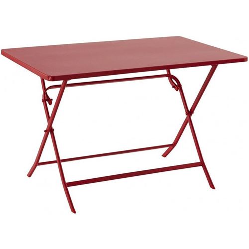 Table rectangulaire Greensboro 110x70 cm groseille Hespéride