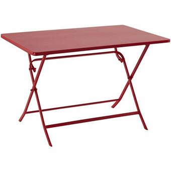 Table rectangulaire Greensboro 110x70 cm groseille Hespéride - 1