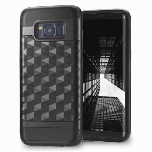 Coque Samsung Galaxy S8 , Lincivius® [HYBRID DESIGN CASE], Housse Samsung Galaxy S8 Hybride Bumper TPU Silicone Noir, Protection Antichoc