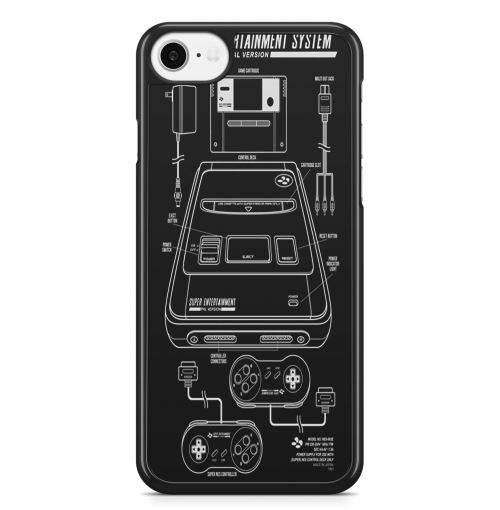 Coque Fifrelin Noire pour iPhone 5 et 5S et SE Super entertainment system SNES Console Platform