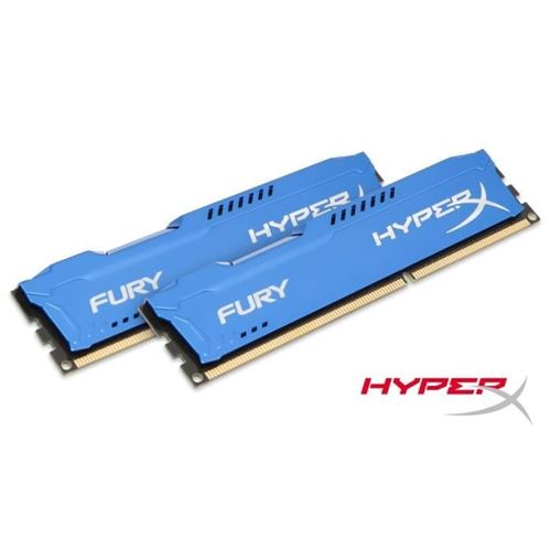 Mémoire RAM HyperX FURY 8Go (2x 4Go) DDR3 1333MHz CL9 HX313C9FK2 / 8 Bureau DIMM Bleu