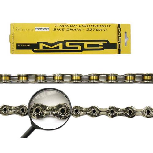 Msc Chaines Msc Titanium Ultralight Chain 9s 112l 112L 9s
