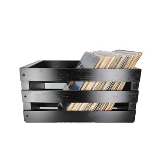 Enova hifi Vinyl Box Storage 120 Black - Vbs 120 Bl - Caisse Stockage 120 LP - Finition Noire