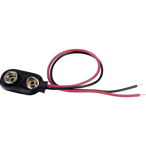 KOMELEC FRANCE Connecteur à clips pour pile 9v