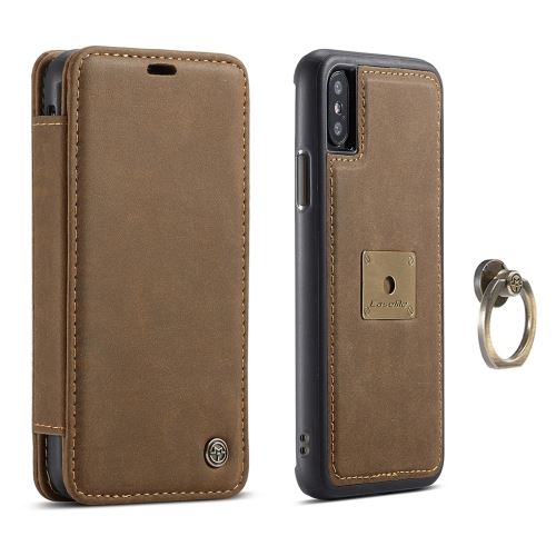 Iphone X / Xs Coque Protection Plastique Detachable Café Als81542
